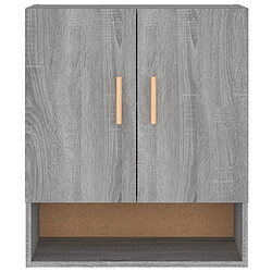 Maison Chic Armoire murale,Meuble de Rangement pour salon,cuisine Sonoma gris 60x31x70 cm Bois d'ingénierie -MN56121 pas cher