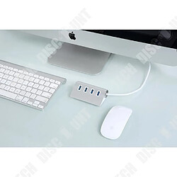 Tech Discount TD® Hub USB 3.0 pour Apple MacBook Air Pro iMac 4 Port Haute vitesse adaptateur USB produit apple macbook connecter clé usb ports