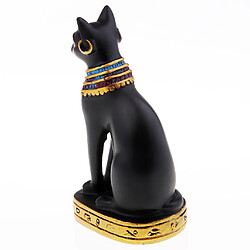 résine égyptien chat déesse bast bastet statue sculpture maison décoration noir