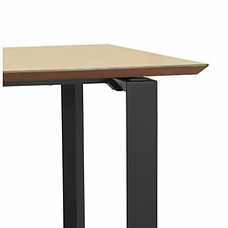 Paris Prix Bureau Design Ribaila 130cm Naturel & Noir pas cher