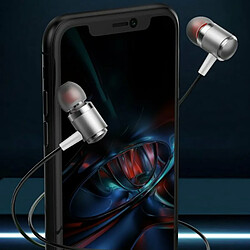 Acheter 3.5Mm Dans L'Oreille Casque Basse Musique Écouteurs Filaire Intelligent Appel Casque Avec Microphone Pour Android V2 Or