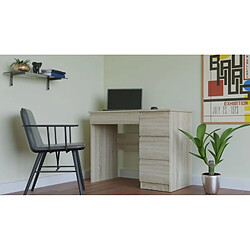 BUREAU PORTABLE MIJAS DROITE CHÊNE SONOMA