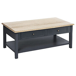 Atmosphera, Createur D'Interieur Table basse design romance hiver Damian - L. 110 x H. 45 cm - Gris