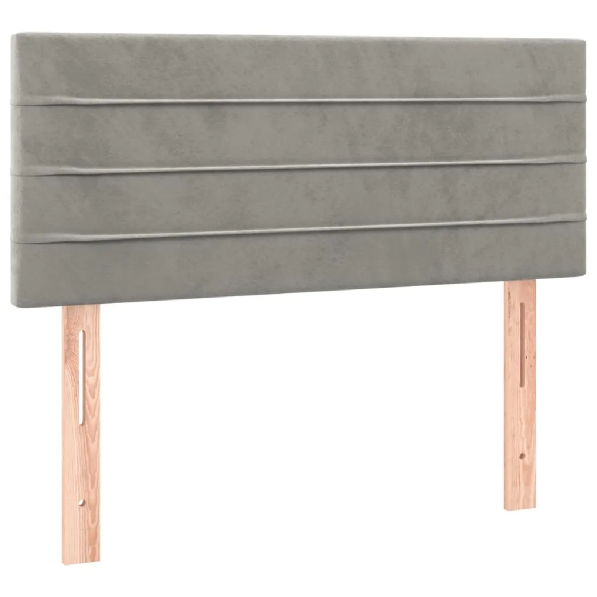 Acheter Maison Chic Tête de lit scandinave à LED,meuble de chambre Gris clair 90x5x78/88 cm Velours -MN38751