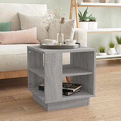 vidaXL Table basse Sonoma gris 40x40x43 cm Bois d'ingénierie 