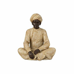 Paris Prix Statue Déco en Résine Indien Assis 44cm Beige 