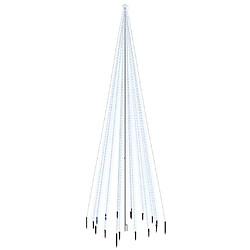 vidaXL Sapin de Noël avec piquet 1134 LED Blanc froid 800 cm