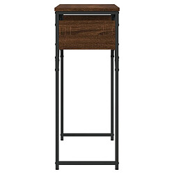 Maison Chic Table console | Meuble d'entrée | Table d'appoint avec étagère chêne marron 75x30x75 cm -GKD91891 pas cher