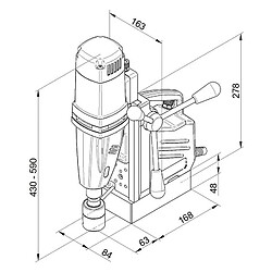 Unité de perçage magnétique MABasic 450, 230 V BDS