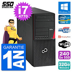 PC Tour Fujitsu Esprimo P720 Intel i7-4770 RAM 32Go SSD 240Go Windows 10 Wifi - Occasion