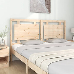 Avis Maison Chic Tête de lit scandinave pour lit adulte,Meuble de chambre 165,5x4x100 cm Bois massif de pin -MN77423