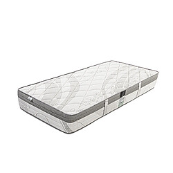 LUXURY LITERIE Matelas 90x190 cm, Relaxation, 26cm, Ressorts Ensachés, Mousse Haute Densité, Indépendance du Couchage, Soutien ferme, face été/hiver 