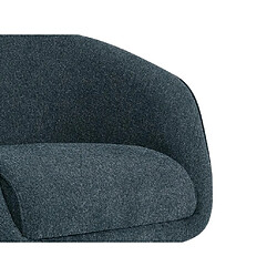 Fauteuil pivotant en tissu chiné bleu LACONA de Pascal Morabito pas cher