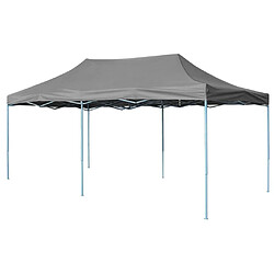 vidaXL Tente de réception pliable 3 x 6 m Anthracite