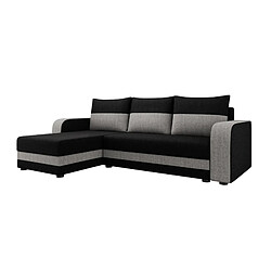 Acheter Bestmobilier Harvey - canapé d'angle réversible - convertible - avec coffre - en tissu - 4 places - style contemporain