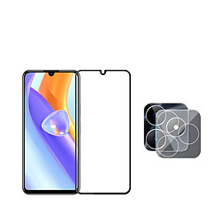 Kit de film de caméra arrière + Verre de couverture en 5D trempé Phonecare pour Realme C53 - Transparent/Noir 