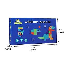 Universal 1 cerveau teaser puzzle cube espace imagination exercices manuels dangram pour le développement du cerveau 