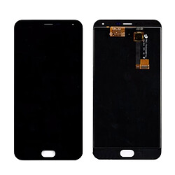 Wewoo Pour Meizu Meilan Métal LCD noir Écran + Tactile Digitizer Assemblée pièce détachée 