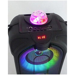 Avis ENCEINTE SONO PORTABLE PARTY KARAOKE BLUETOOTH 400W MOBILE USB TWS LED RGB MSD Radio Fm+ Laser multipoints rouge vert