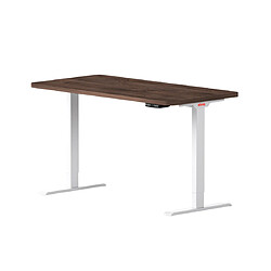 ELEVA Bureau assis debout effet bois sauvage 180x80x3cm 