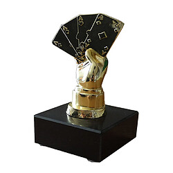 Alloy Poker Finger Trophy Award Award pour le jeu de tournoi de casino doré pas cher