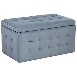 Beliani Coffre de rangement chesterfield gris MICHIGAN