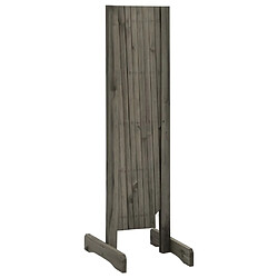 Avis vidaXL Clôture en treillis de jardin Gris 150x80 cm Bois de sapin