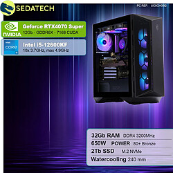 Sedatech PC Gamer • Intel i5-12600KF • RTX4070 Super • 32Go RAM • 2To SSD M.2 • sans OS