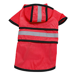 combinaisons de pluie pour chien imperméable chien imperméable réfléchissant pluie vêtements de pluie sécurité pour petit chien rouge s