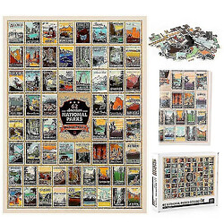 Universal 62 Puzzle du logo du parc national, 1000 PCS Décompression scolaire 