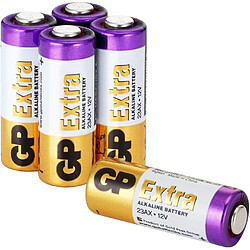 Piles 23A 12v - MN21 - Lot de 5 | GP Extra | Batteries Alcalines 23A, A23, 23AE, MN21, V23GA - Longue durée, très puissantes