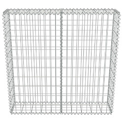 Avis vidaXL Mur à gabion avec couvercles Acier galvanisé 100x20x100 cm