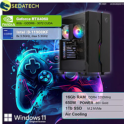 Sedatech PC Gamer • Intel i9-11900KF • RTX4060 • 16 Go RAM • 1To SSD M.2 • Windows 11