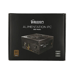 Alimentation PC ATX HEDEN 80PLUS BRONZE 550W Ventilateur 120mm / PFC