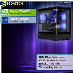 Sedatech PC Gamer V360 • Intel i9-12900KF • RTX4060Ti • 32Go RAM • 2To SSD M.2 • sans OS