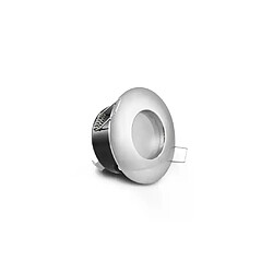 Support de Spot LED Rotatif Orientable 30° Chrome Etanche IP65 IK08 Ø84mm - perçage Ø70mm