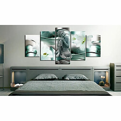 Paris Prix Tableau Imprimé Buddha & Lilies 100 x 200 cm