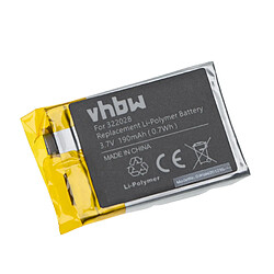 vhbw batterie remplace TomTom 322028, AHB322028 pour smartwatch montre bracelet fitness (190mAh, 3,7V, Li-Polymère) 