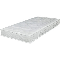 Ebac Matelas mousse + Sommier métal démonté 90x190 Morgan - Hauteur 17 cm - Soutien ferme pas cher