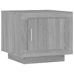 vidaXL Table basse sonoma gris 51x50x45 cm bois d'ingénierie