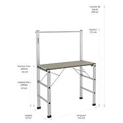 Escalux Échafaudage aluminium 3.1 m stratus 90