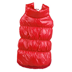 Pet Dog Puppy Cat Chaud Rembourré Coat Down Jacket Vest Vêtements Apparel Red S