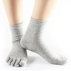 1 Paire De Chaussettes Confortables à Cinq Orteils En Coton Chaussettes Sport En Coton à Chaussettes Unis pas cher