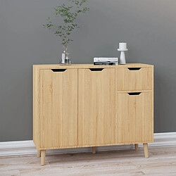 vidaXL Buffet chêne sonoma 90x30x72 cm bois d'ingénierie