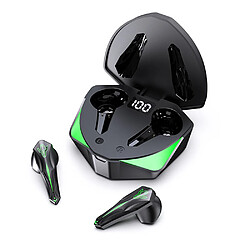 Casque Bluetooth 5.1 Écouteurs sans fil Musique/Jeux LED avec étui et micro d'alimentation LED RVB Stéréo 