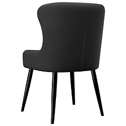 Acheter vidaXL Chaises à manger lot de 2 noir tissu