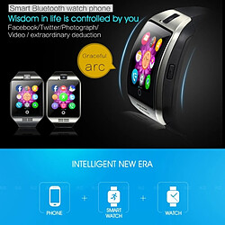 Acheter Wewoo Montre connectée or 1.54 pouces TFT écran MTK6260A 360MHz Bluetooth 3.0 Smart Bracelet Téléphone avec podomètre et moniteur de sommeil calculatrice rappel d'appel SMS / Wechat Alertes & Affichage de l'horloge musique synchrone Lecture Réponse & Enregistre