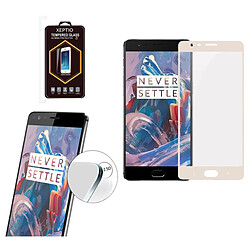 Xeptio OnePlus 3 blanc Full Cover 