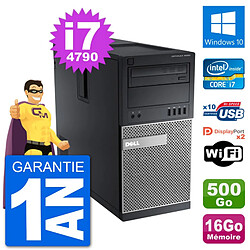 PC Tour Dell 9020 Intel Core i7-4790 RAM 16Go Disque Dur 500Go Windows 10 Wifi · Occasion 