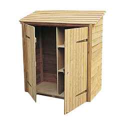 Cihb Armoire de jardin en pin 2 étagères Caps.